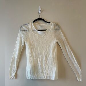 -Ann Taylor White long sleeve Shirt-Size XS-Layered